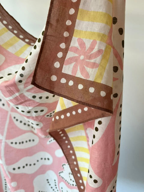 foulard liberté rose
