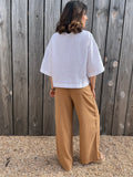 Pantalon lyocell caramel