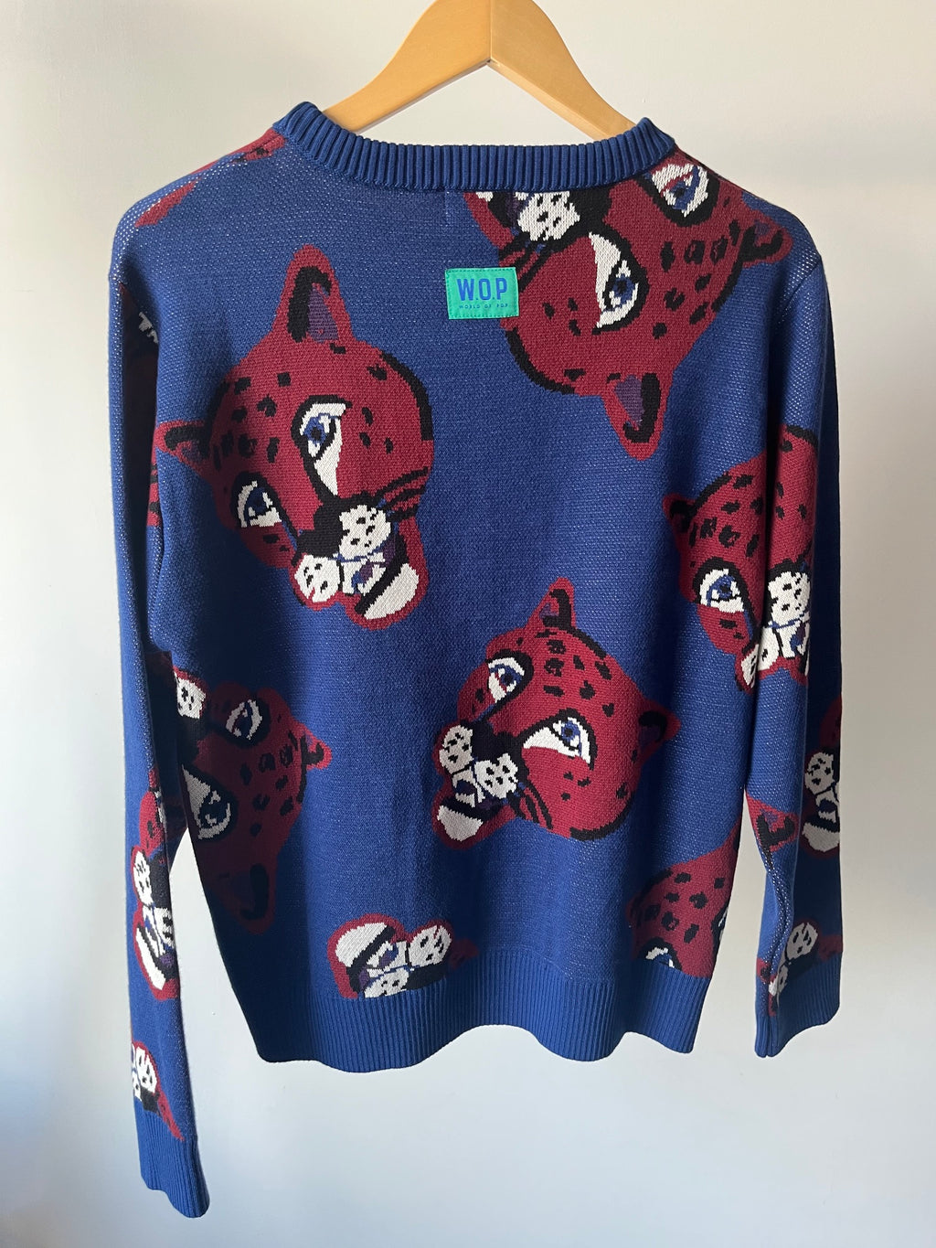 Pull panthère en coton