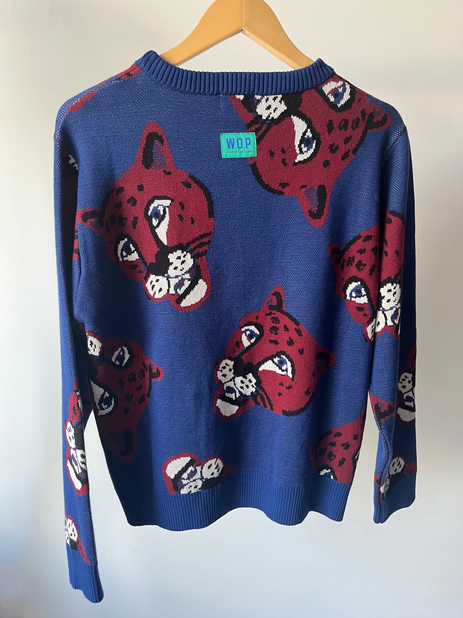 Pull panthère en coton