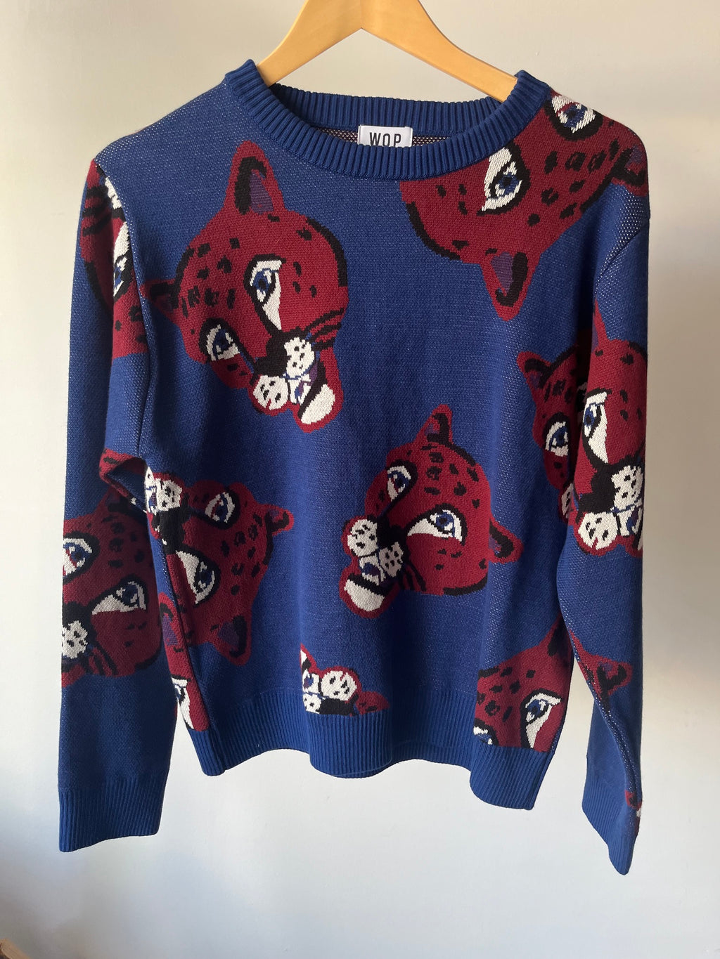 Pull panthère en coton