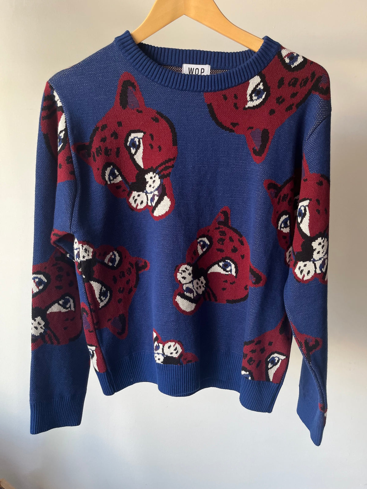 Pull panthère en coton