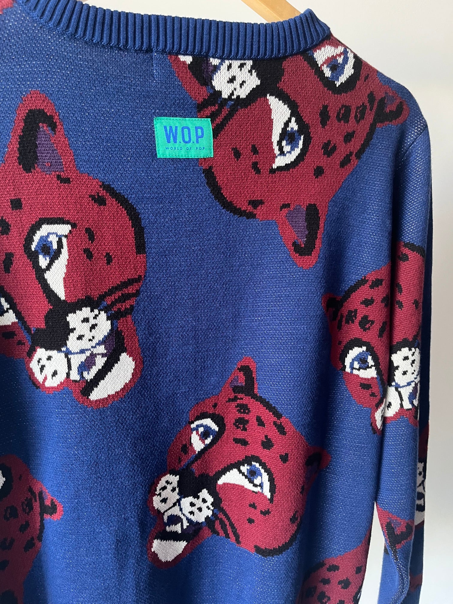 Pull panthère en coton