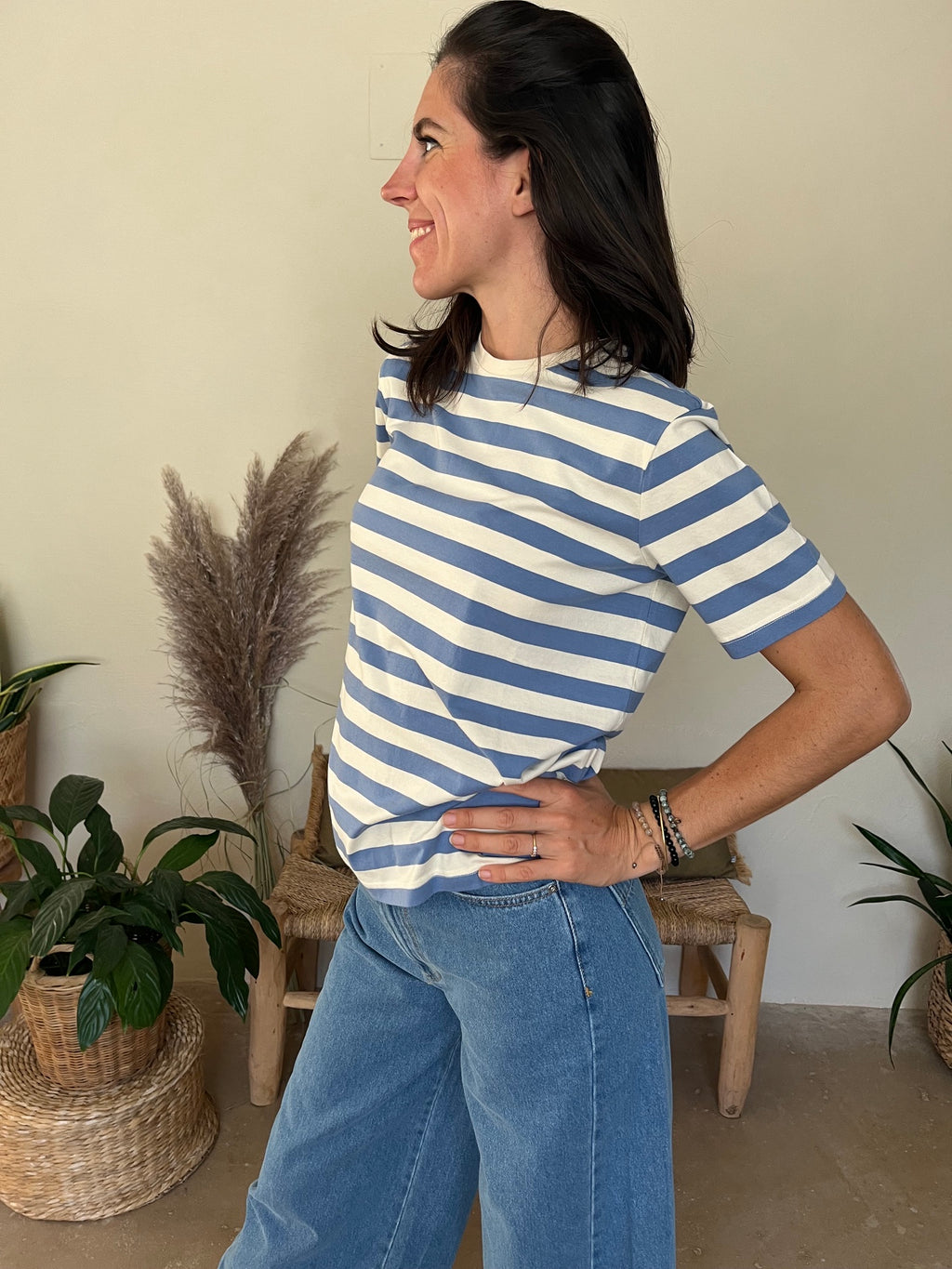 T-shirt bleu douceur