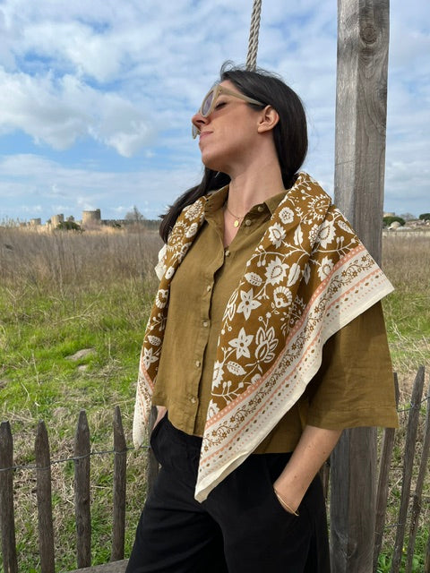 foulard bronze