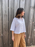 Chemise blanche lin et coton