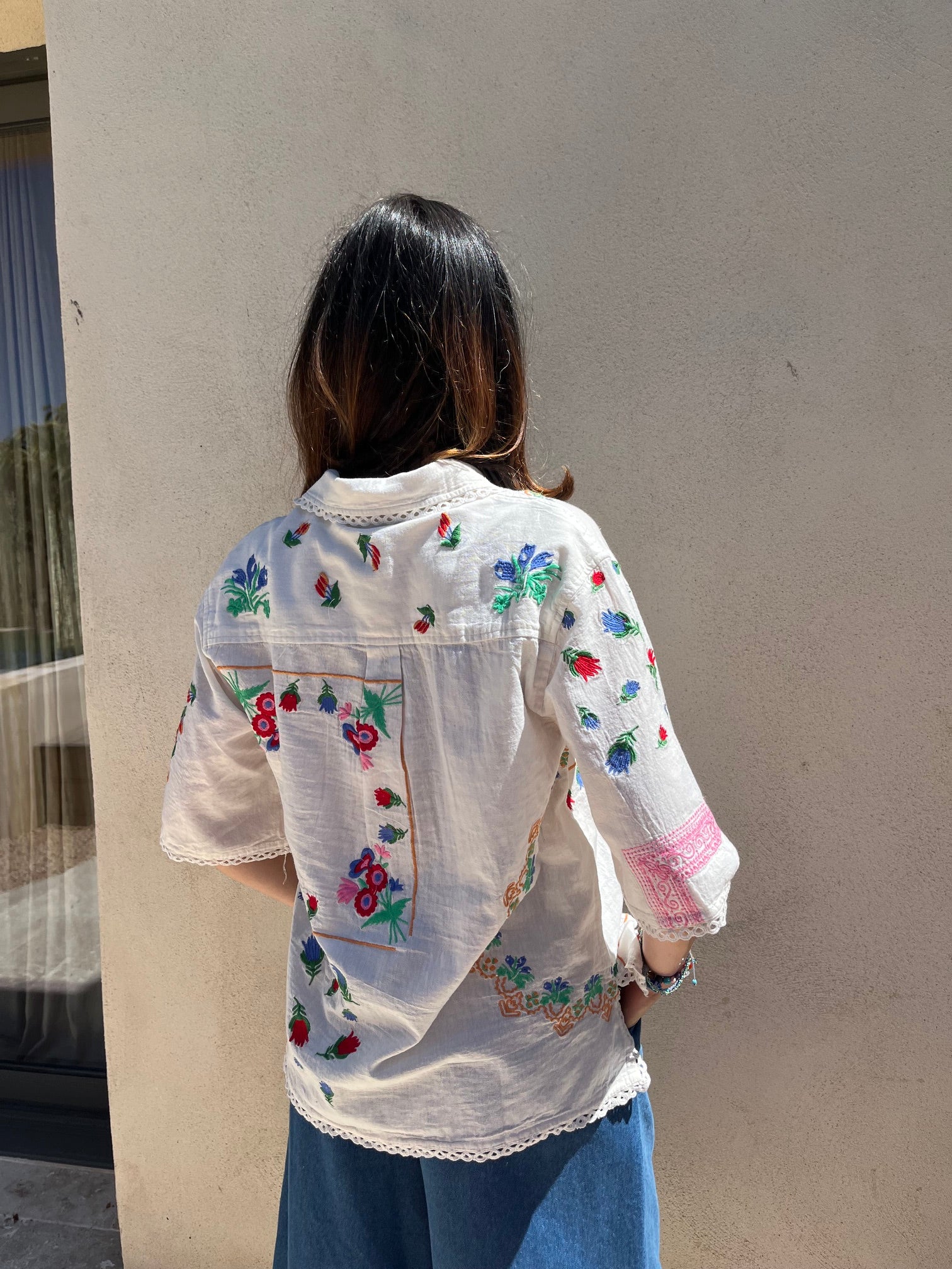 Chemise brodée