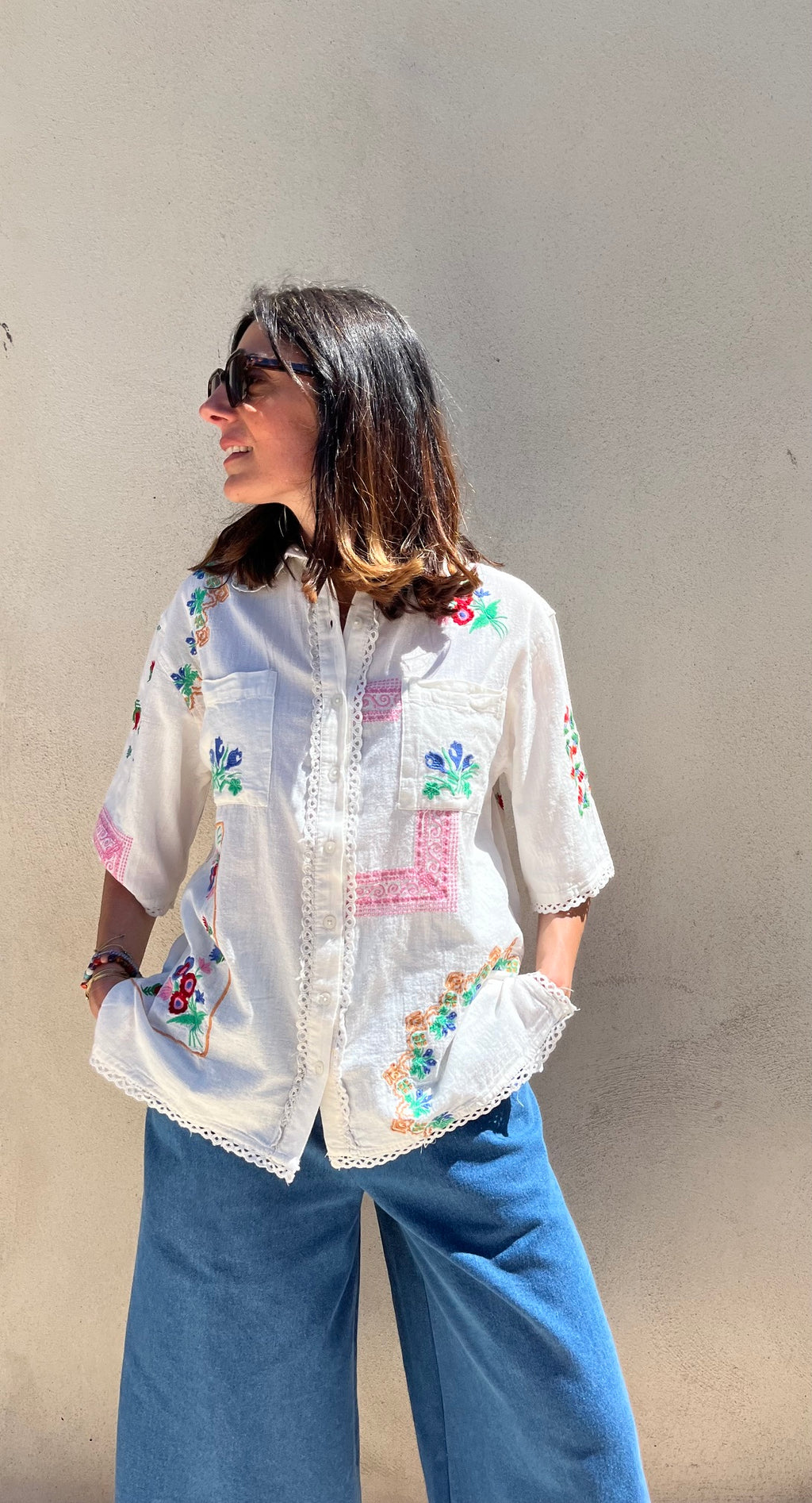 Chemise brodée