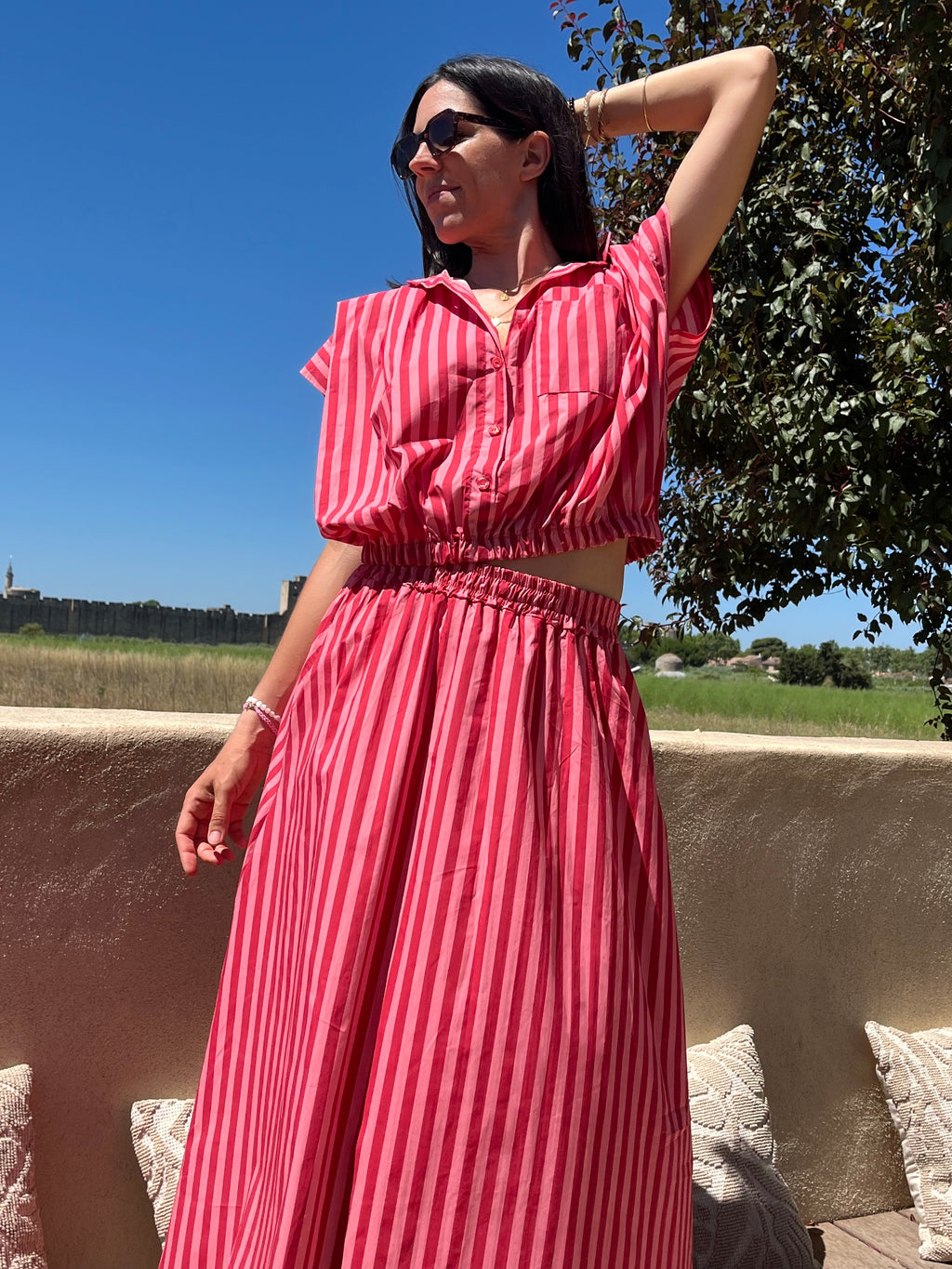 Ensemble rayé