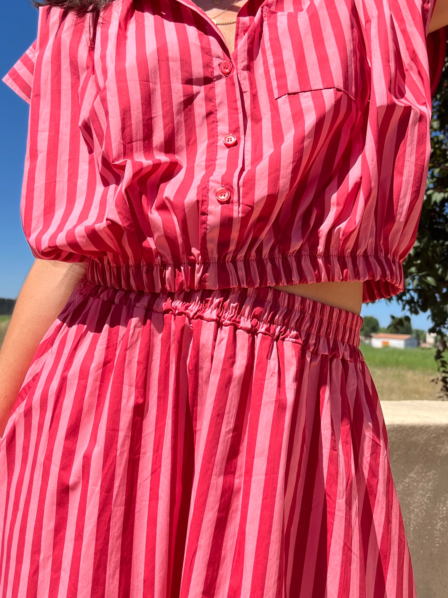 Ensemble rayé