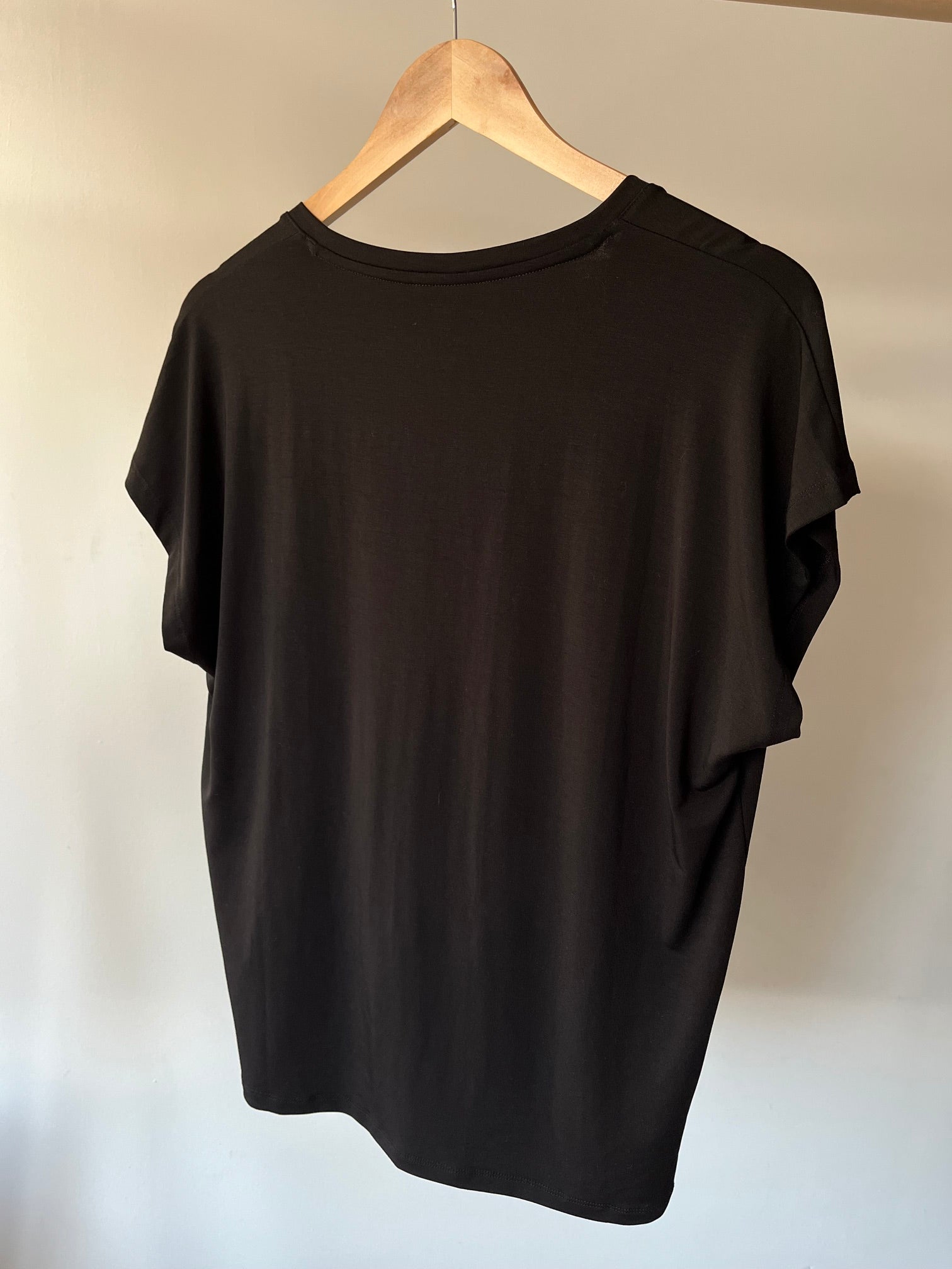 T-shirt lyocell noir