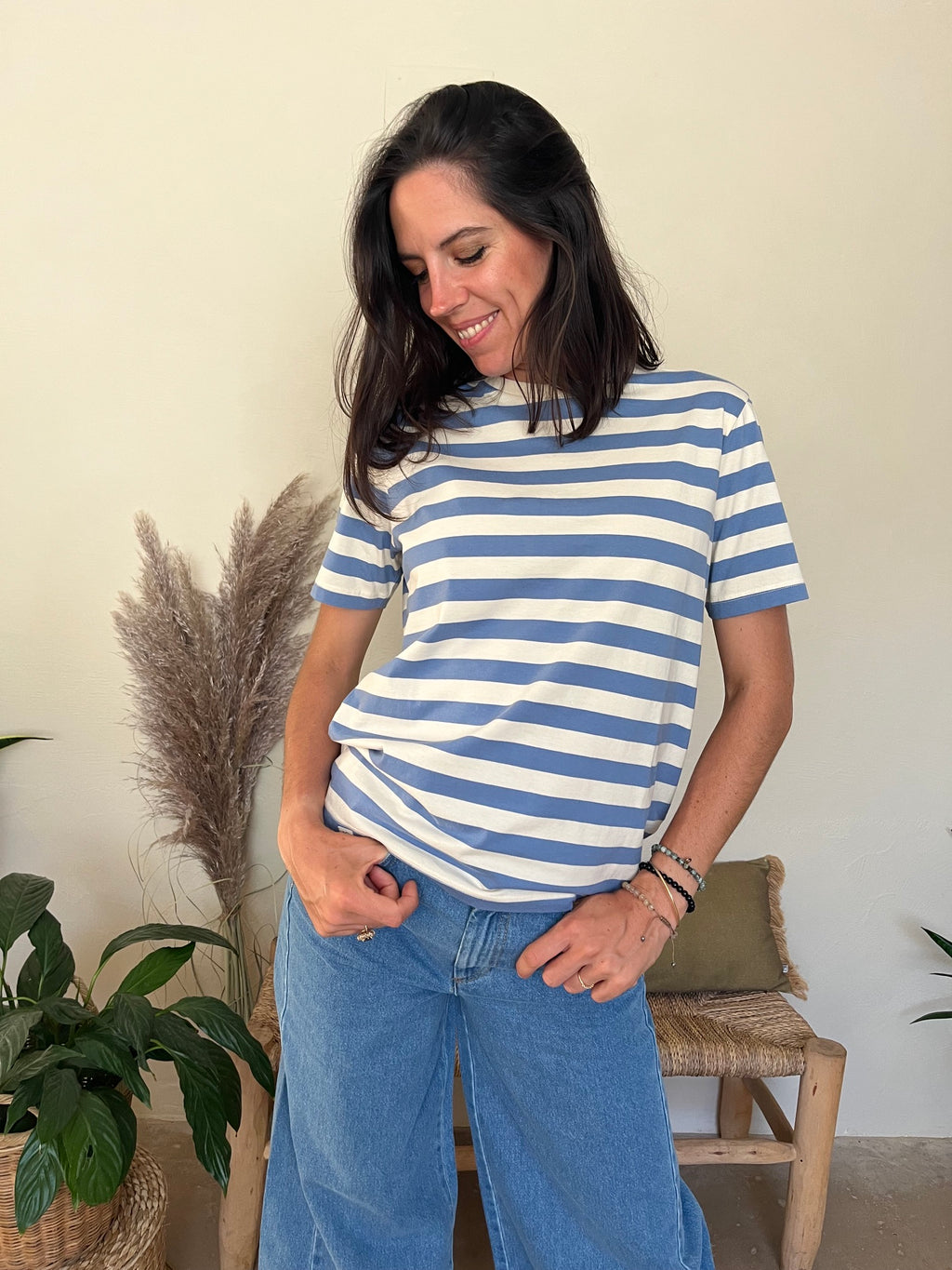 T-shirt bleu douceur