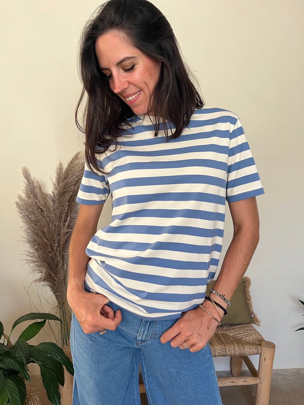 T-shirt bleu douceur