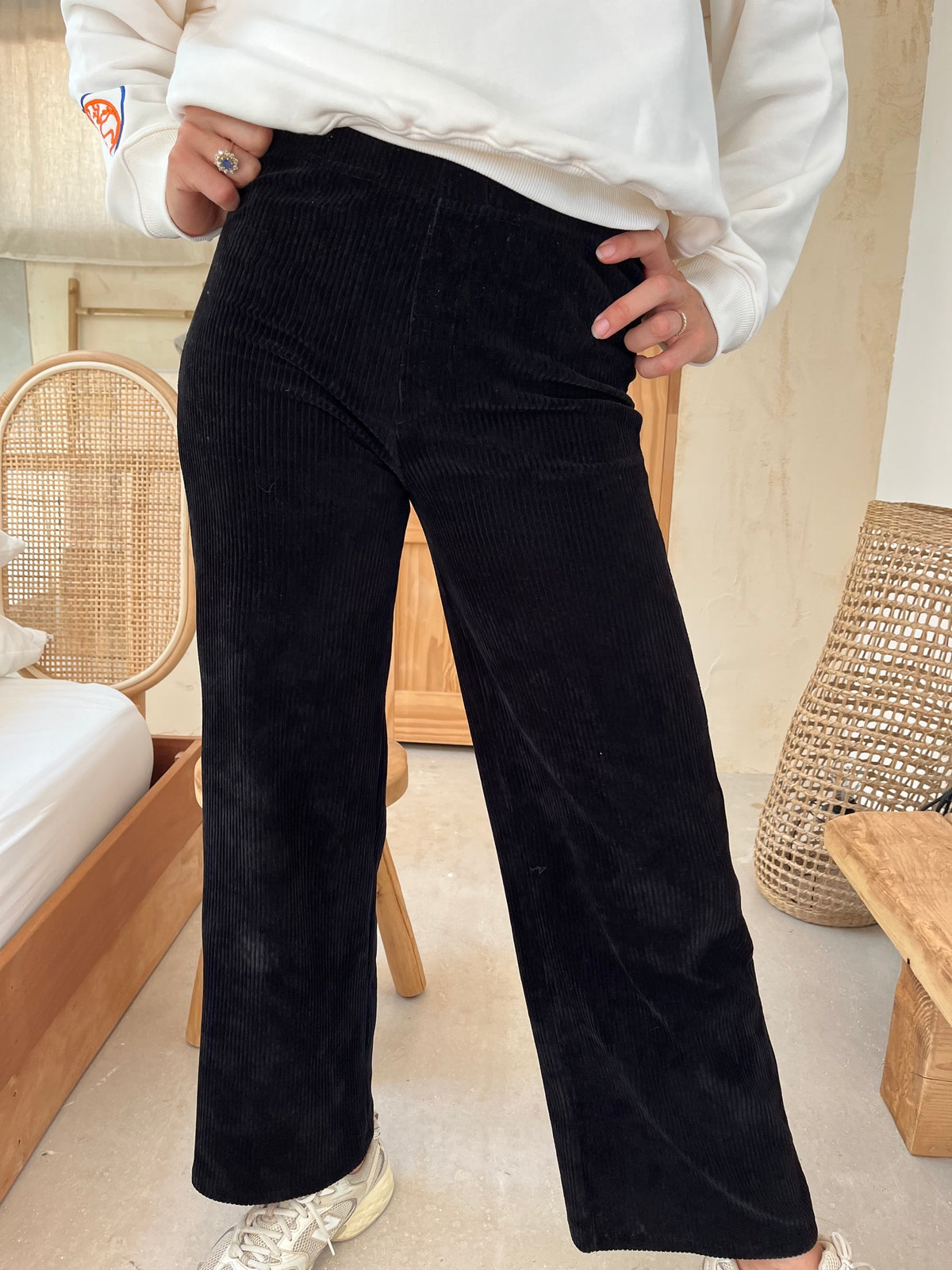 Pantalon velours noir