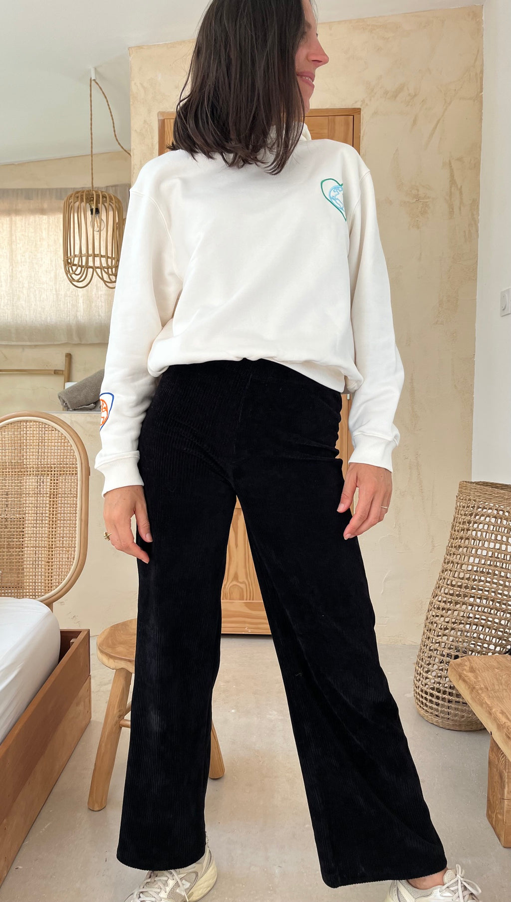 Pantalon velours noir