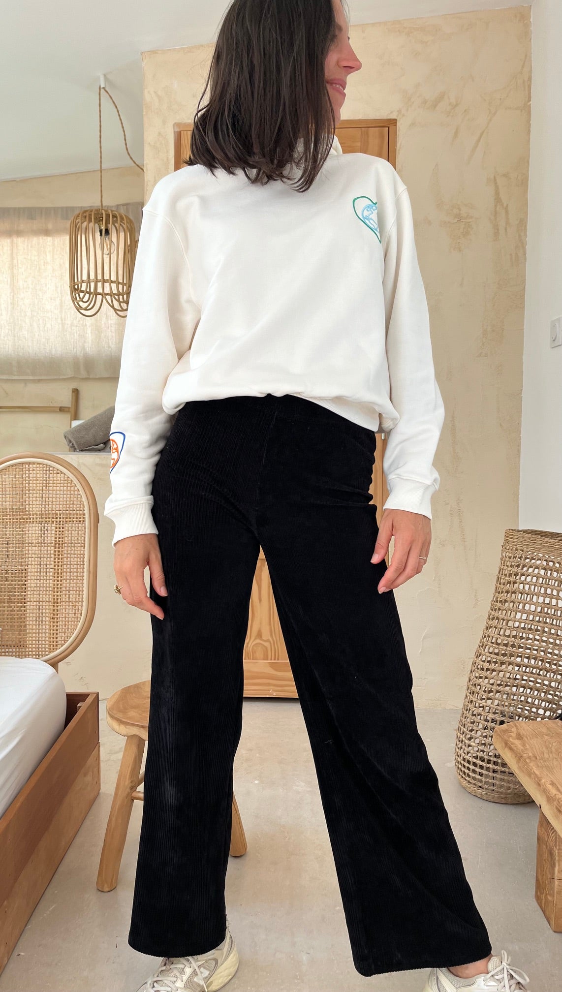 Pantalon velours noir