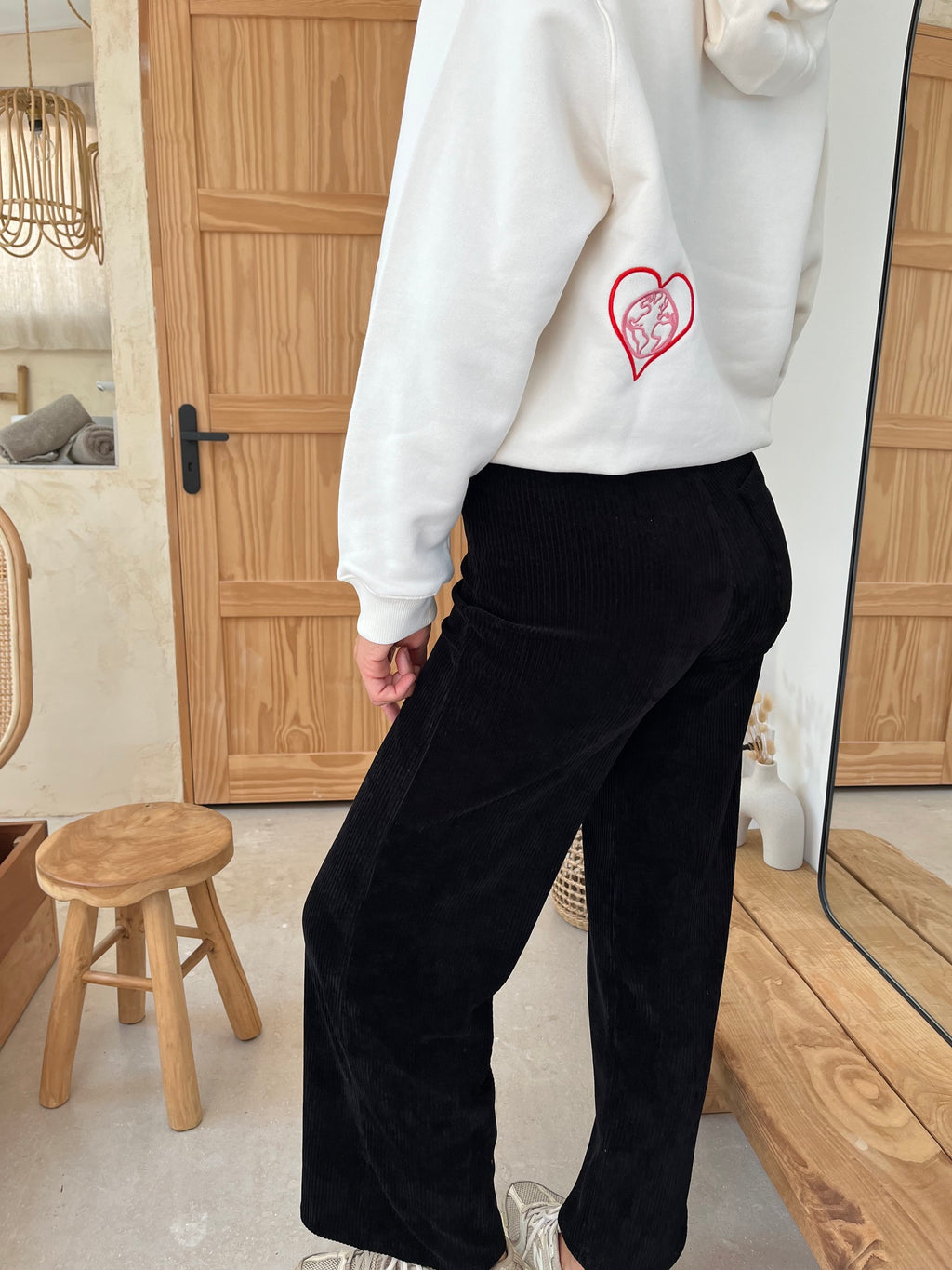 Pantalon velours noir